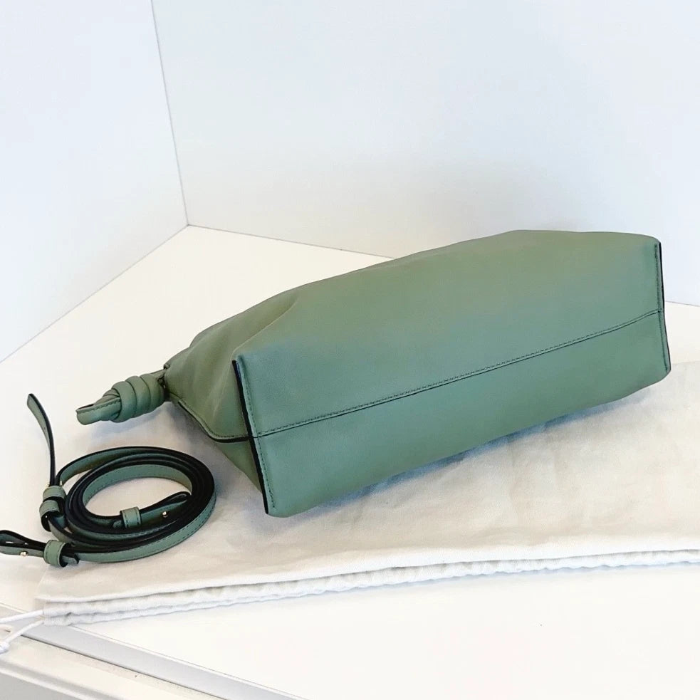 Loewe Flamenco MM Shoulder Crossbody Bag Green Women Fashion