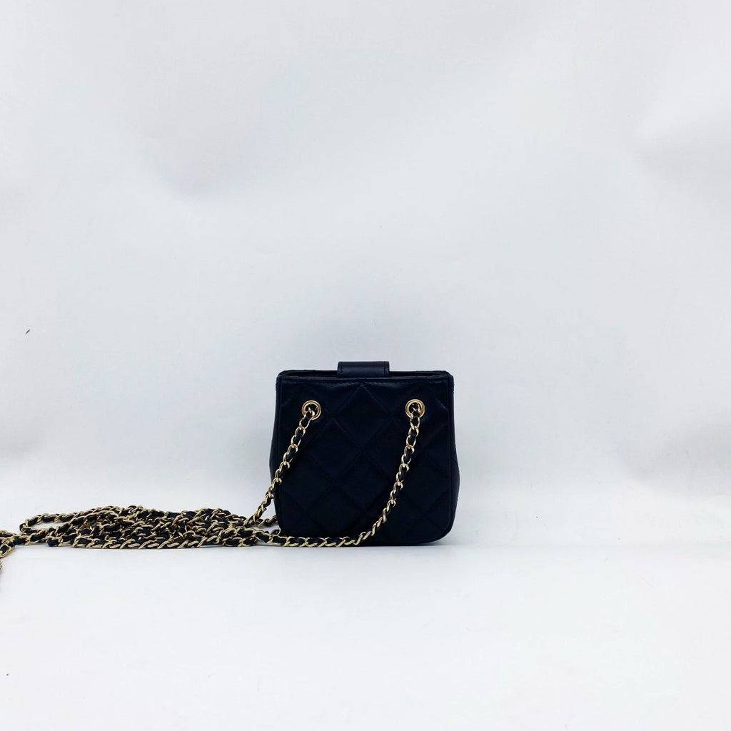 CHANEL Black Mini Chain Crossbody Bag For Women