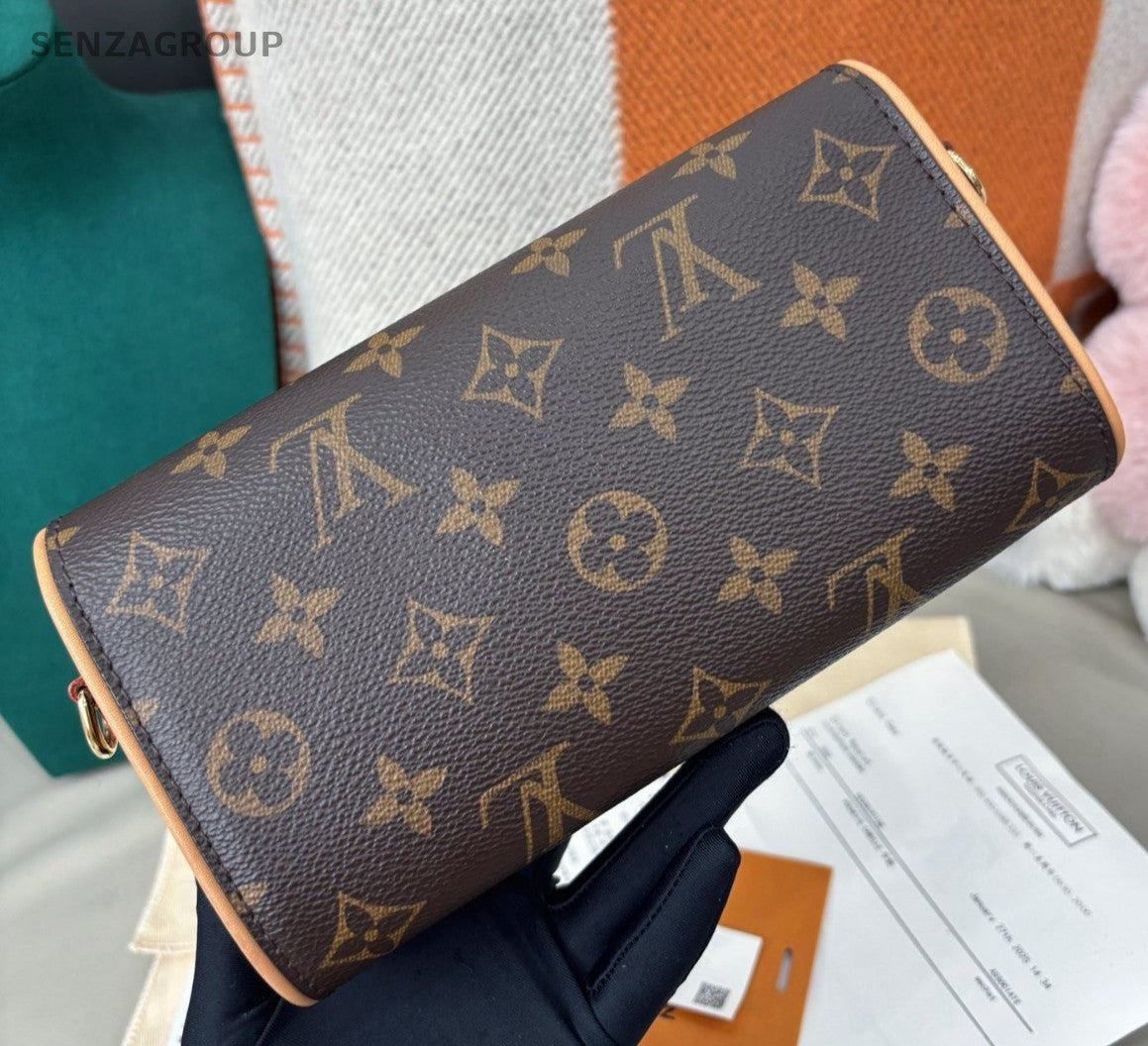 Louis Vuitton Camille Chain Monogram Shoulder Bag Crossbody Brown Gold Women