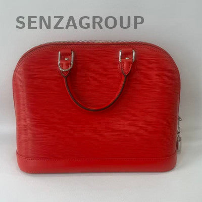 Louis Vuitton Monogram Watercolor Red Silver Handbag Women Classic