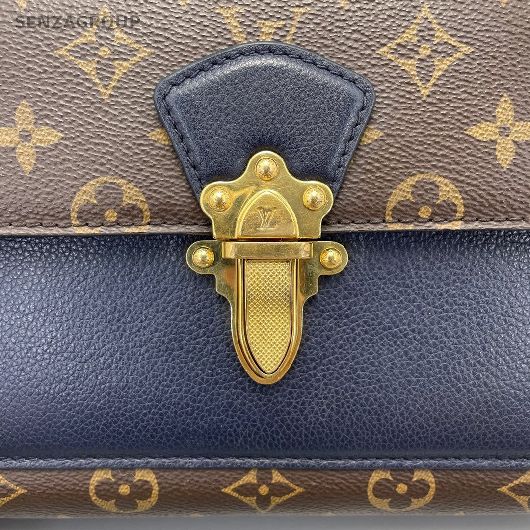Louis Vuitton Victoire Monogram Chain Strap Shoulder bag Brown Blue Women M41730