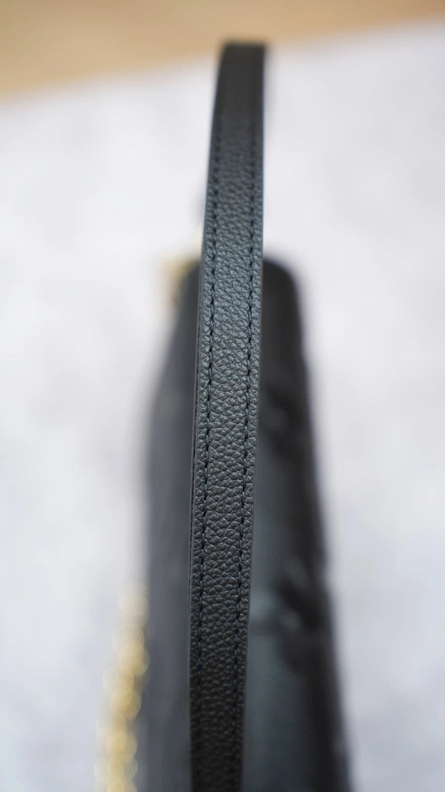 Louis Vuitton Ivy Chain Monogram Empreinte Black Gold Shoulder Bag Chain Bag