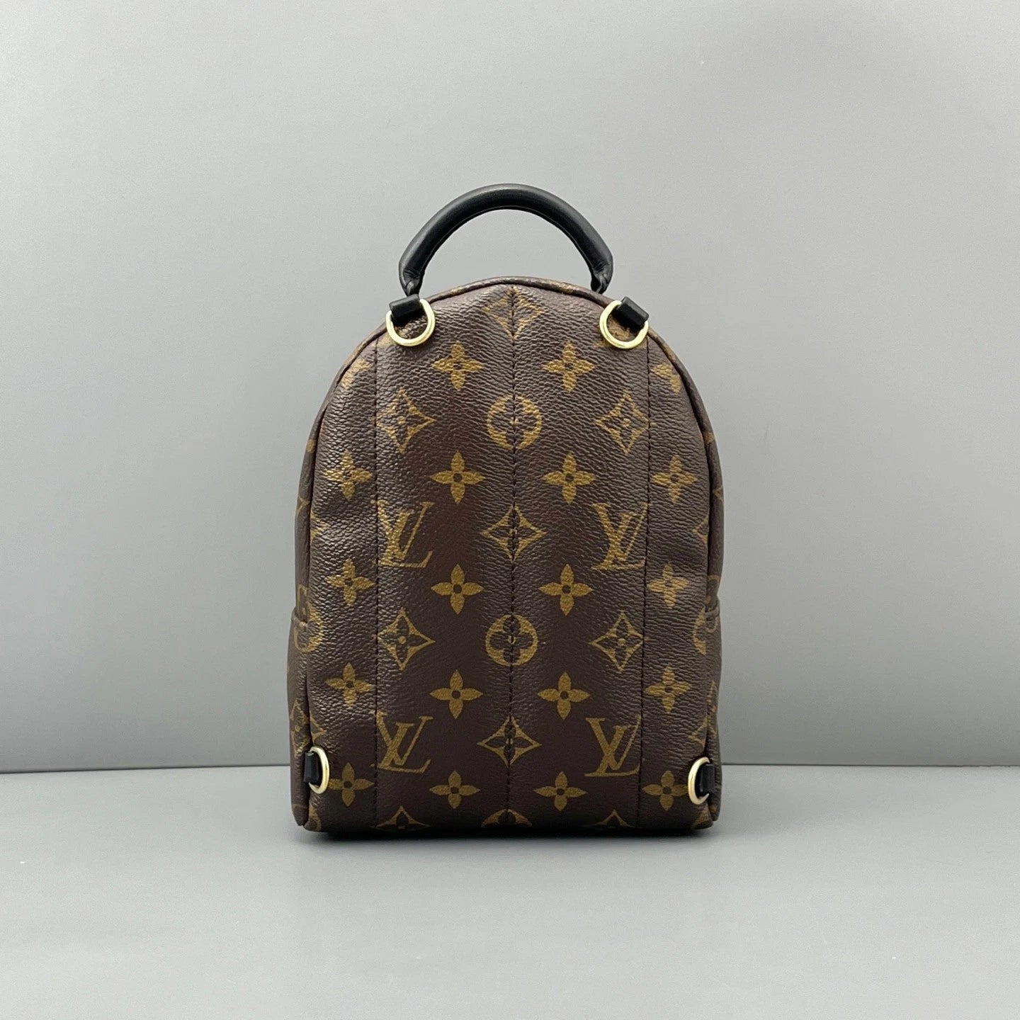 Louis Vuitton Palm Springs Monogram Brown Top Handle Backpack Excellent