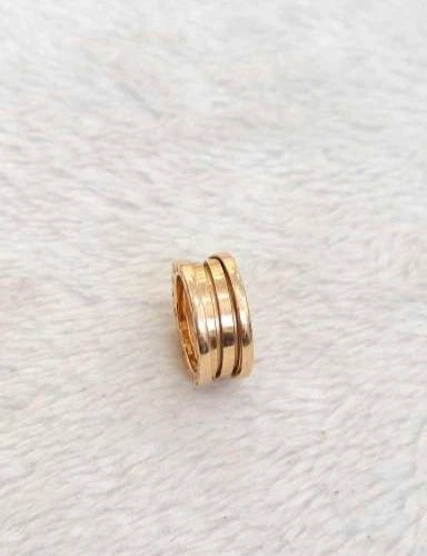 Authentic Bvlgari 18k Rose Gold B. Zero1 3 Band Ring EU51/US5.75