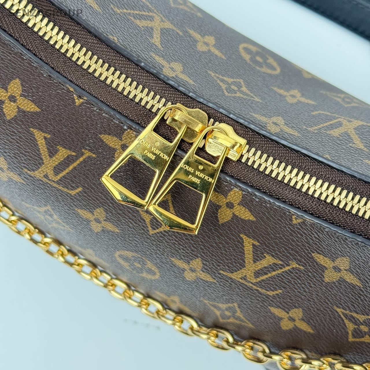 #2 - SJ0001  Louis Vuitton Boulogne Shoulder Bag NM Brown Canvas Monogram