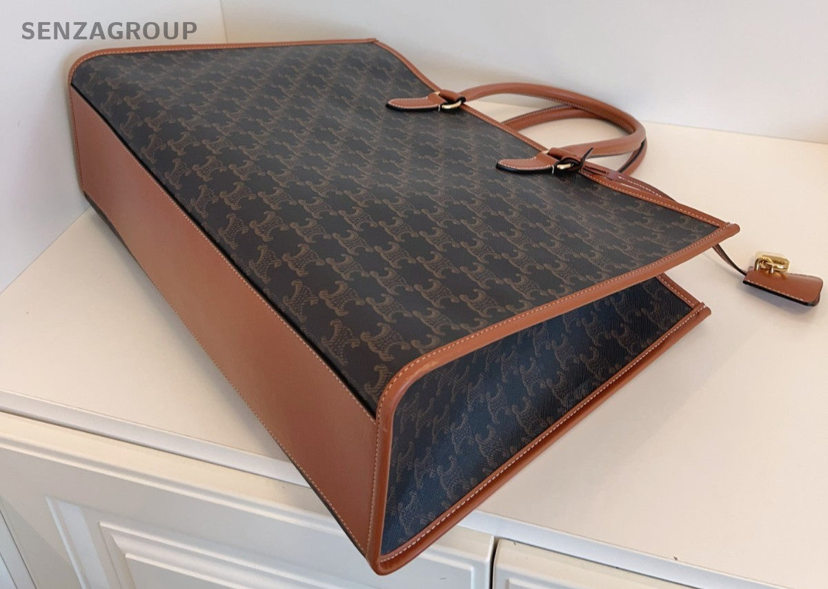 CELINE Triomphe Cabas tote Top Handle Monogram Handbag Briefcase