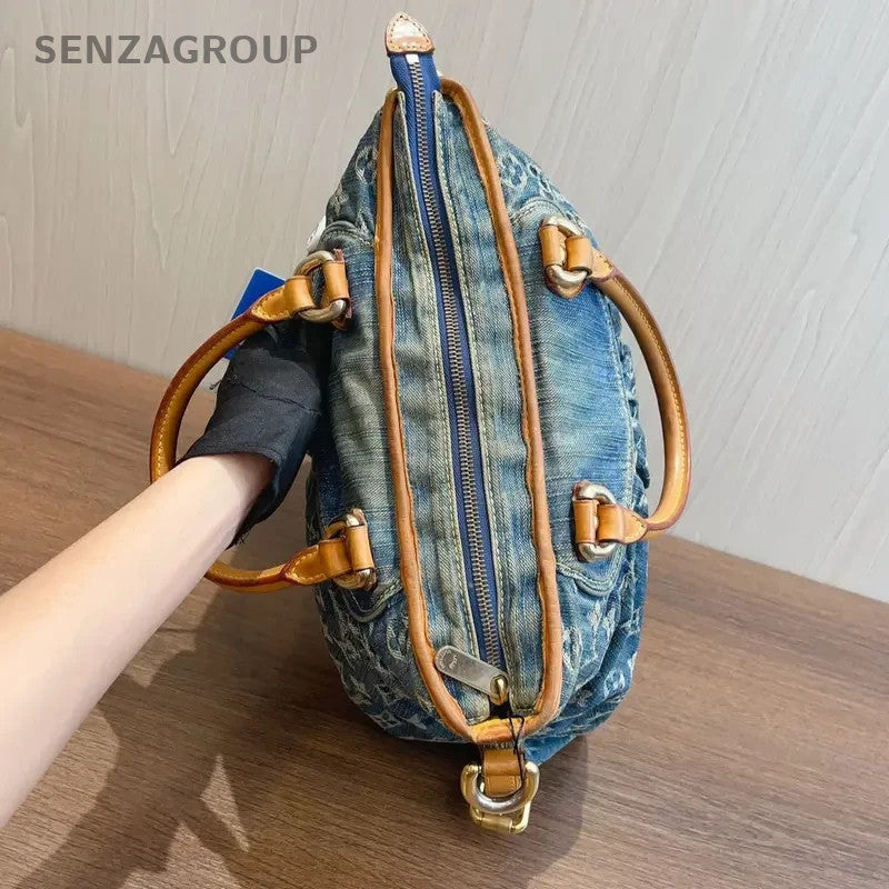 SJ0001 Louis Vuitton Baggy Tote Bags Monogram Denim Neo Cabby