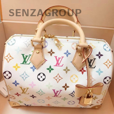 Louis Vuitton Monogram Multicolor Speedy Bag Gold Hardware Women's Fashion