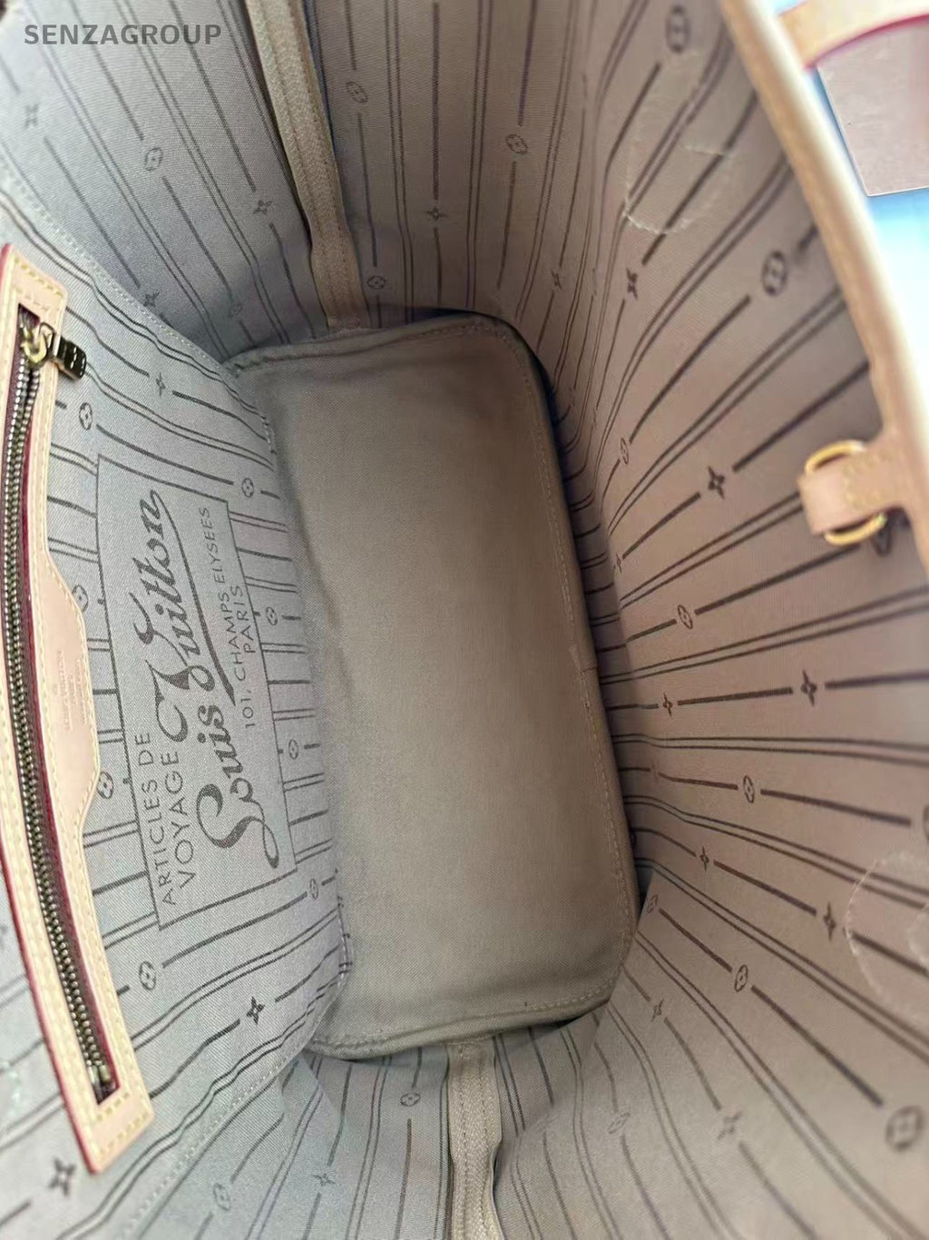 SJ0001  Louis Vuitton canvas Tote Bags neverfull mm size beige capacity(U)