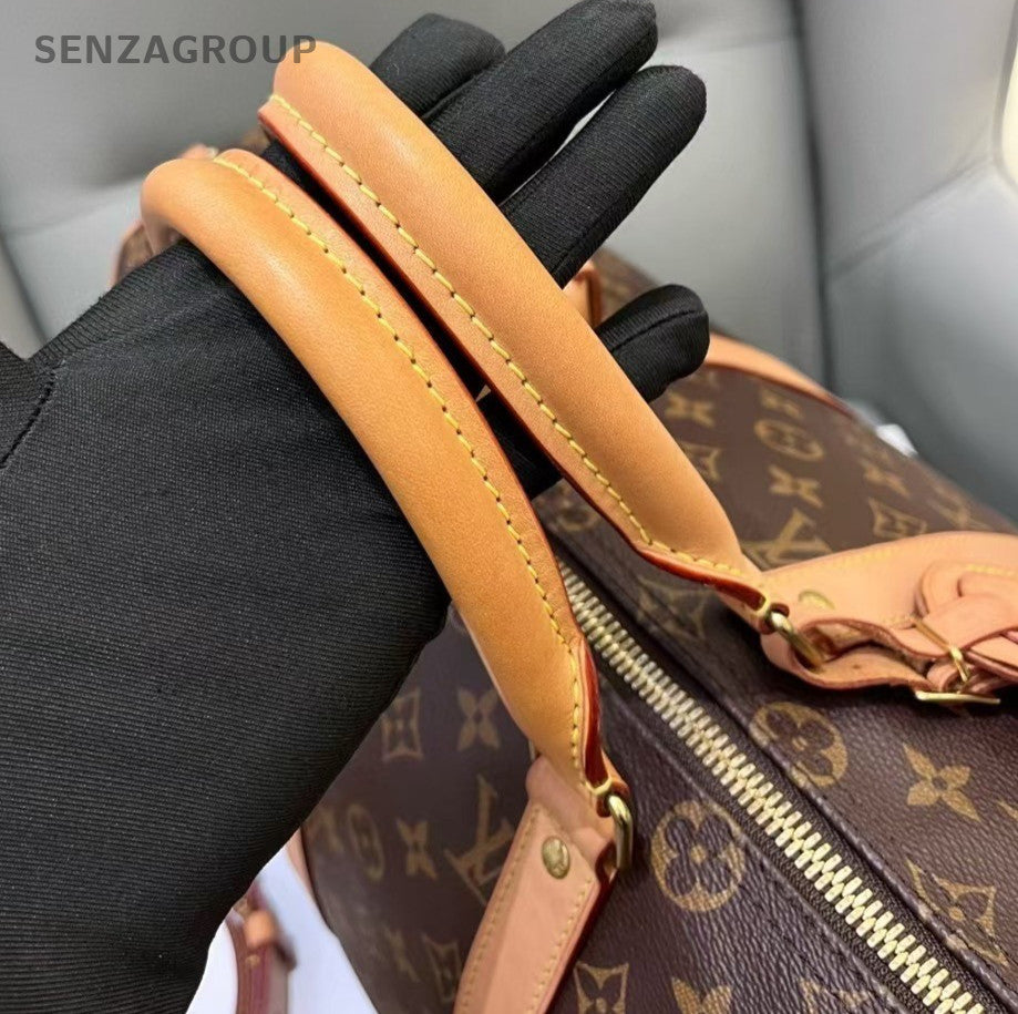 Louis Vuitton Keepall 45 Monogram Top Handle Shoulder Crossbody Bag Brown