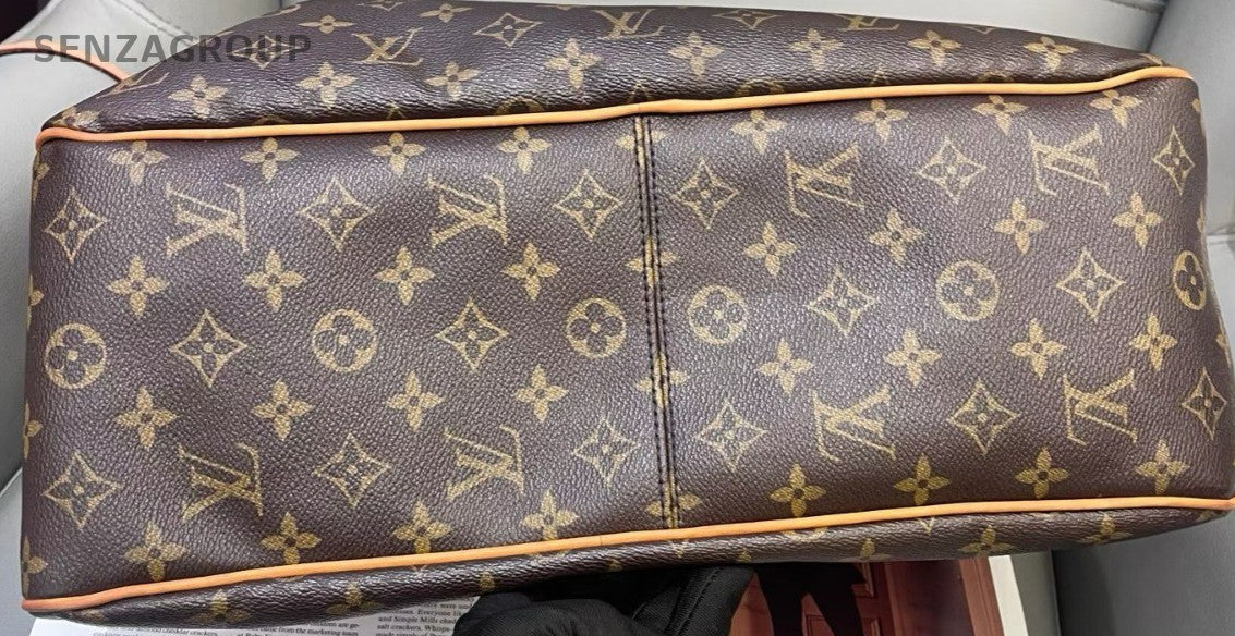 Louis Vuitton Delightful MM Monogram Shoulder Bag Brown Gold Women Classic