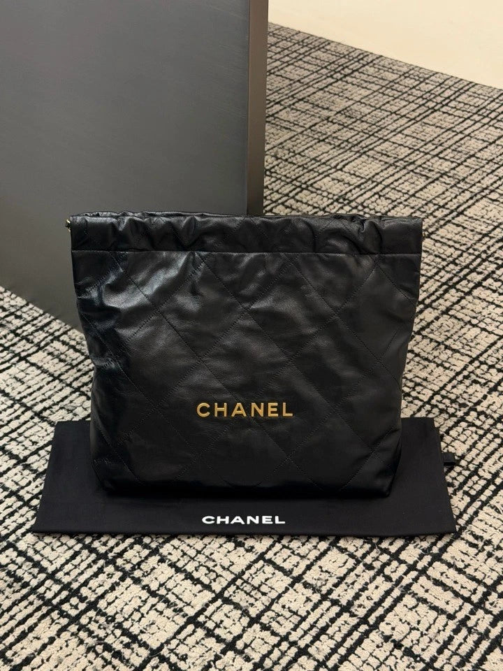 CHANEL 22Bag Black Medium Tote Shoulder Bag For Women