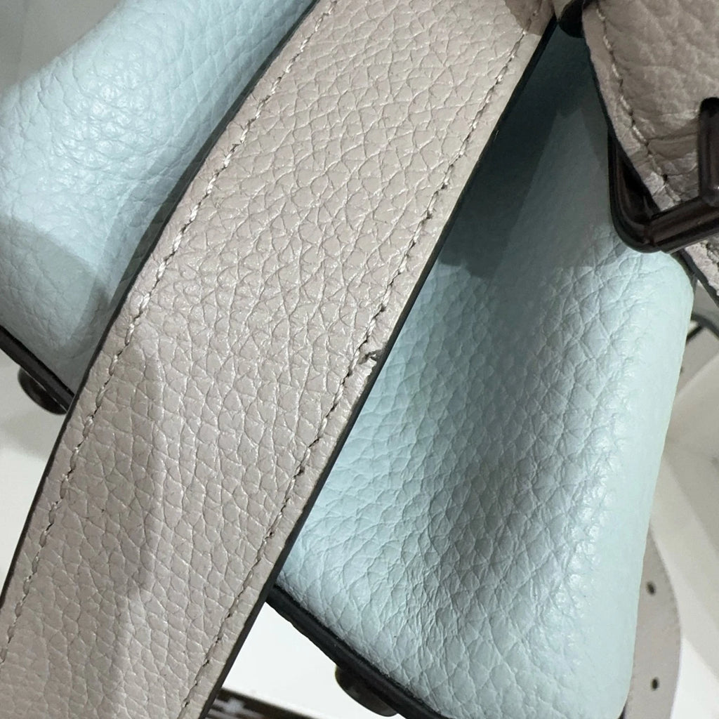Coach Leather Solid Color Bucket Shoulder Crossbody Handbag For Women