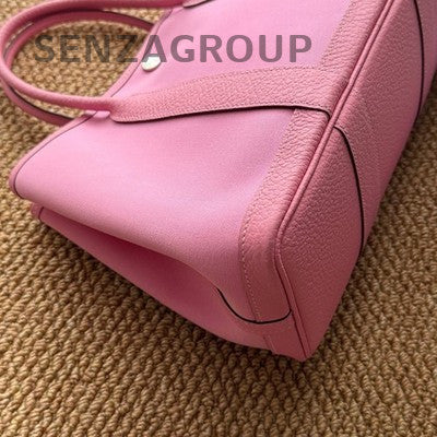 Hermès Garden Party 30 Tote Bag Pink Silver Hardware Classic Women