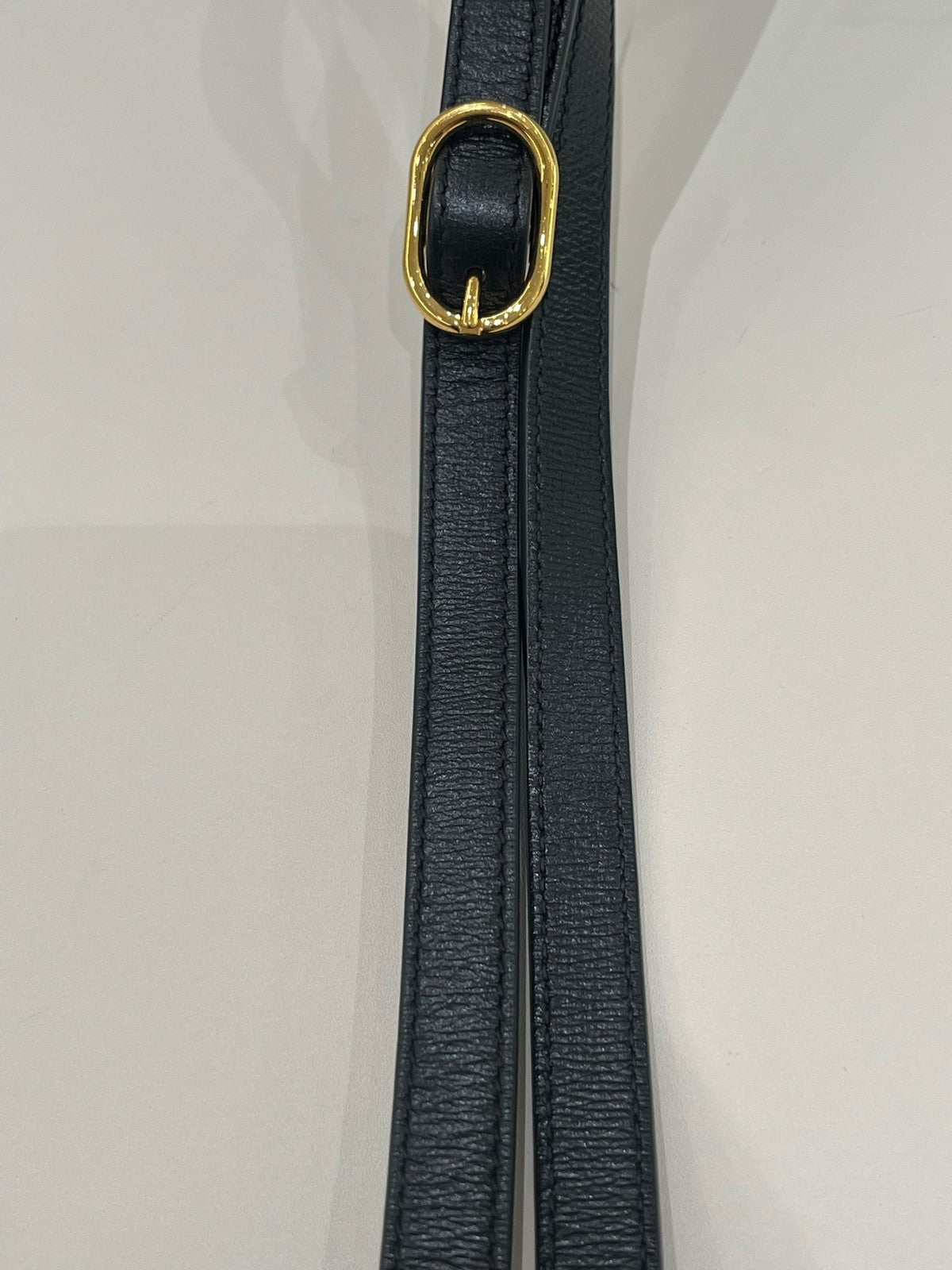 Gucci 1955 Drawstring Bucket Bag Black Gold Shoulder Crossbody Women