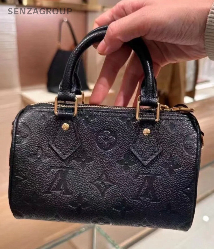 Louis Vuitton Nano Speedy Monogram Empreinte 2WAY Shoulder Handbag Brand NEW