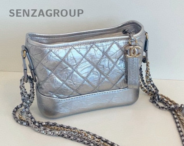CHANEL Gabrielle PM Chain Shoulder bag Crossbody Women Silver