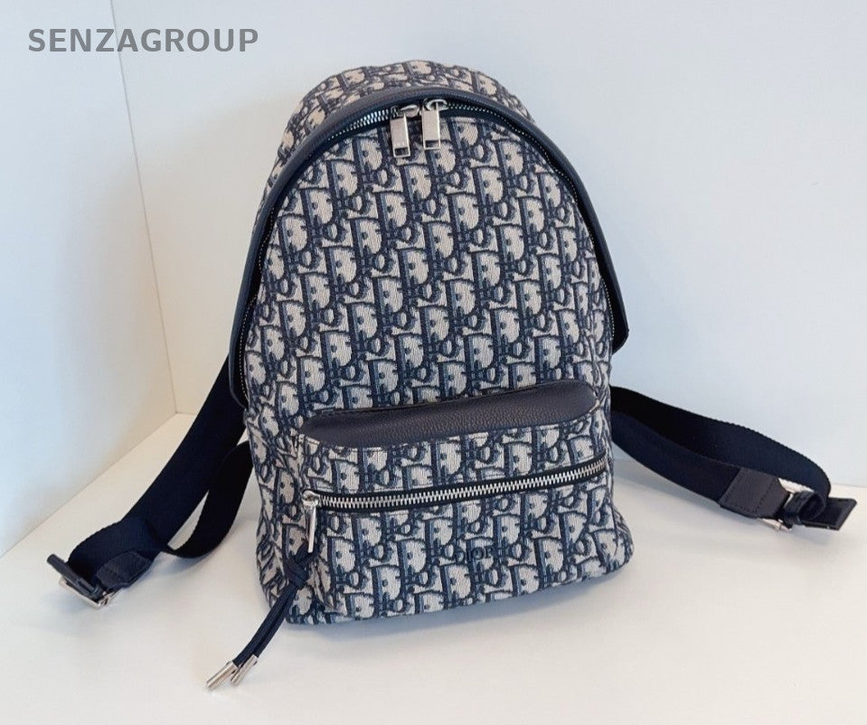 Christian Dior Oblique rider PM BackPack Monogram Shoulder bag Navy Classic