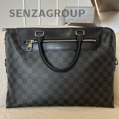 Louis Vuitton Damier Graphite Briefcase Messenger Bag Black Silver