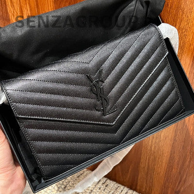 Yves Saint Laurent WOC So Black Chain Shoulder Crossbody Bag Women's Classic