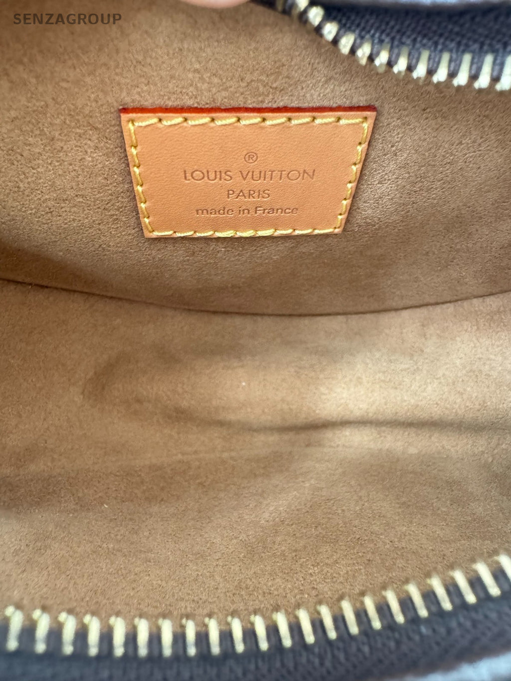 Louis Vuitton Monogram Hobo Shoulder Bag Brown Gold Used Women Classic