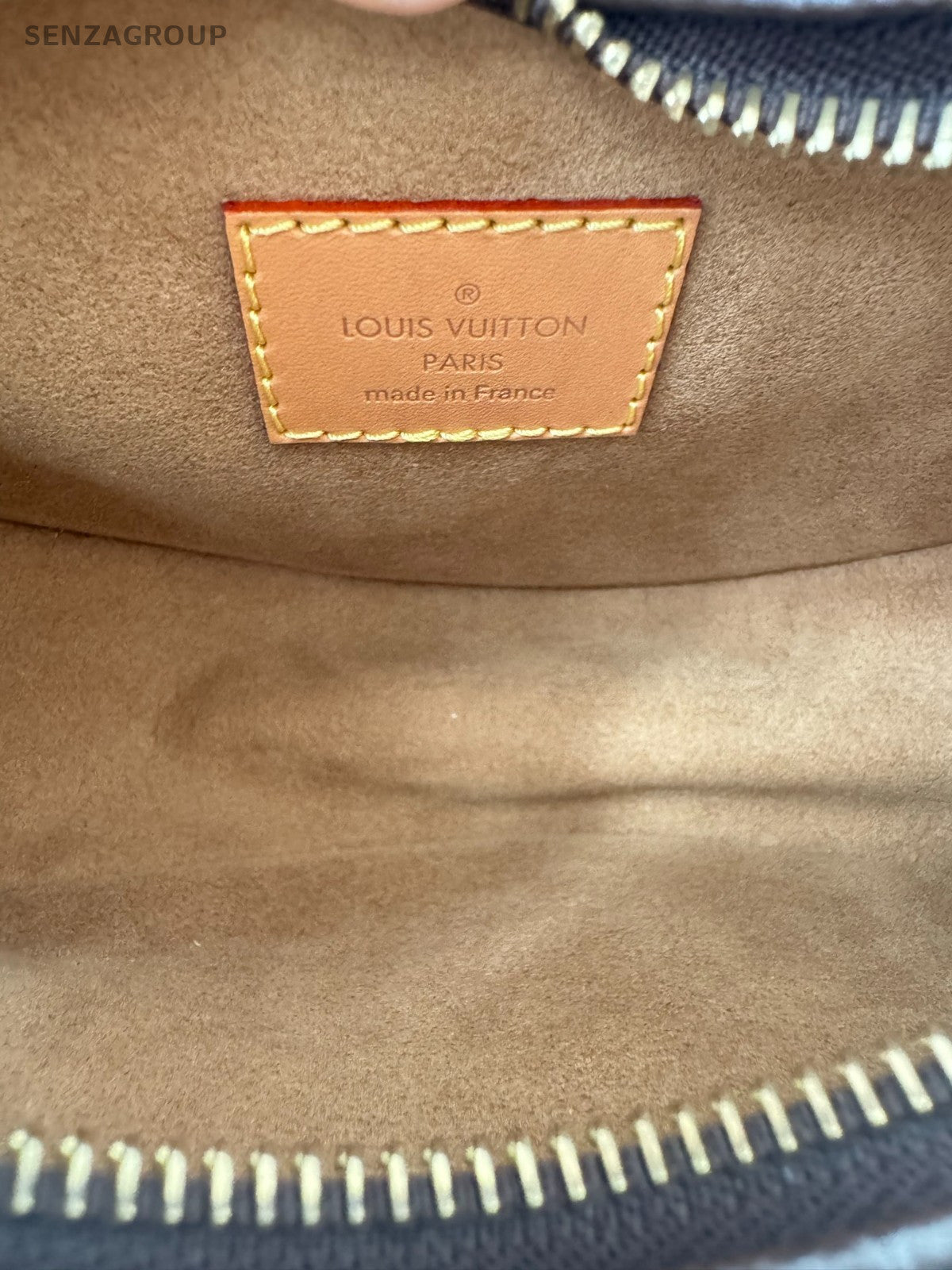 Louis Vuitton Monogram Hobo Shoulder Bag Brown Gold Used Women Classic