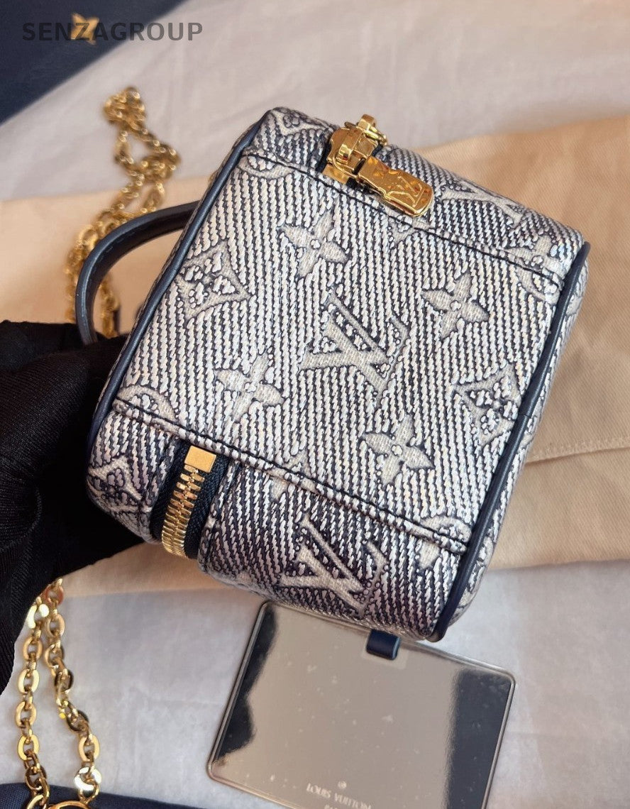 Louis Vuitton Micro Vanity Top Handle 2way Chain Shoulder Handbag Women