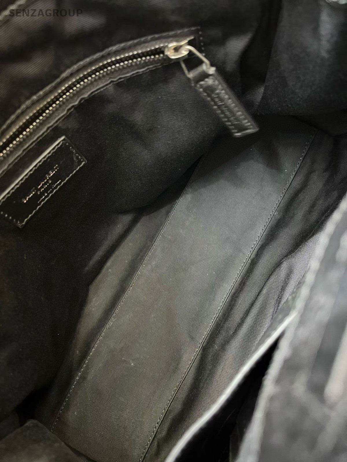 Saint Laurent Niki Shopping Bag Chain Tote Shoulder Bag Black Silver Used Women