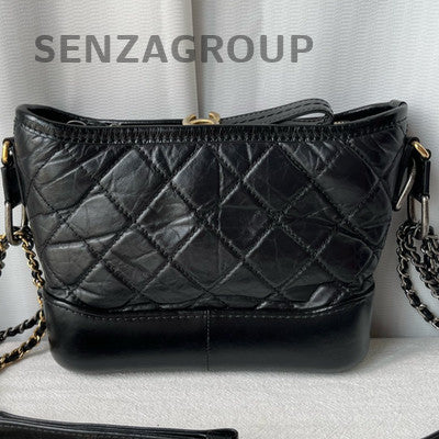 Chanel Gabrielle Small Chevron Chain Shoulder Bag Unisex Classic
