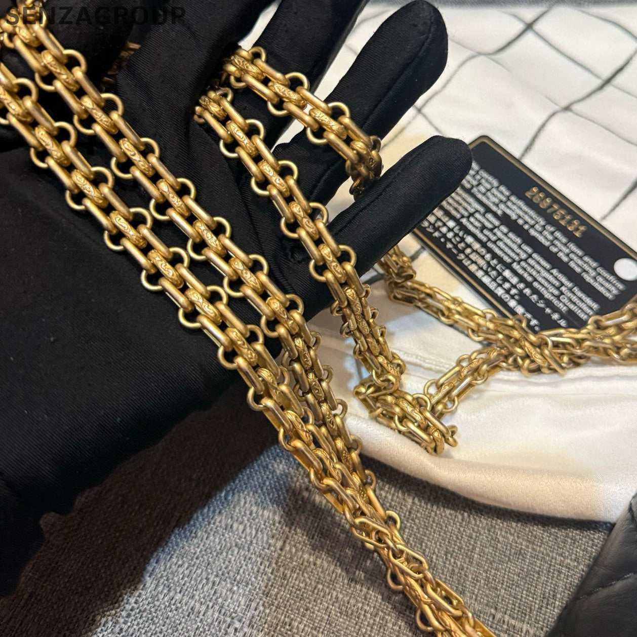 Chanel Black Gold 2.55 Small Chain Shoulder Crossbody Bag Classic Fashion