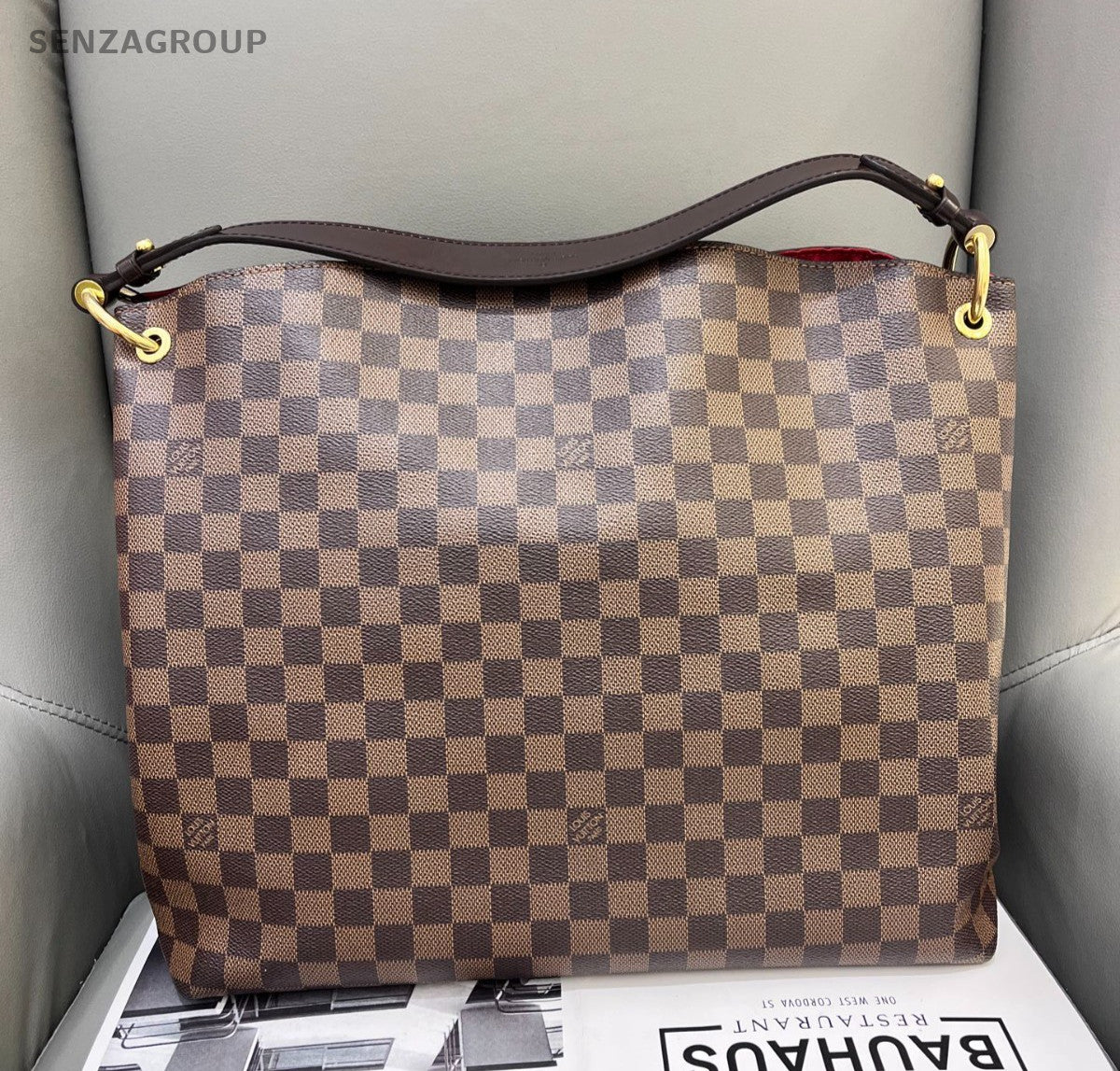 Louis Vuitton Graceful MM Damier Ebene Shoulder bag Brown Women Classic