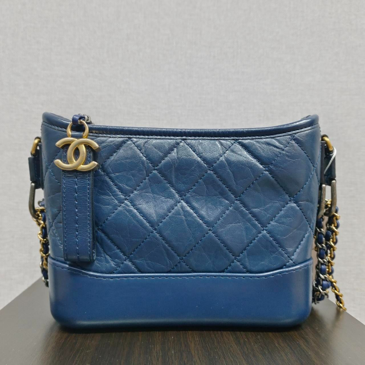 SJ0001 CHANEL Hobo Bag Gabrille pmblue