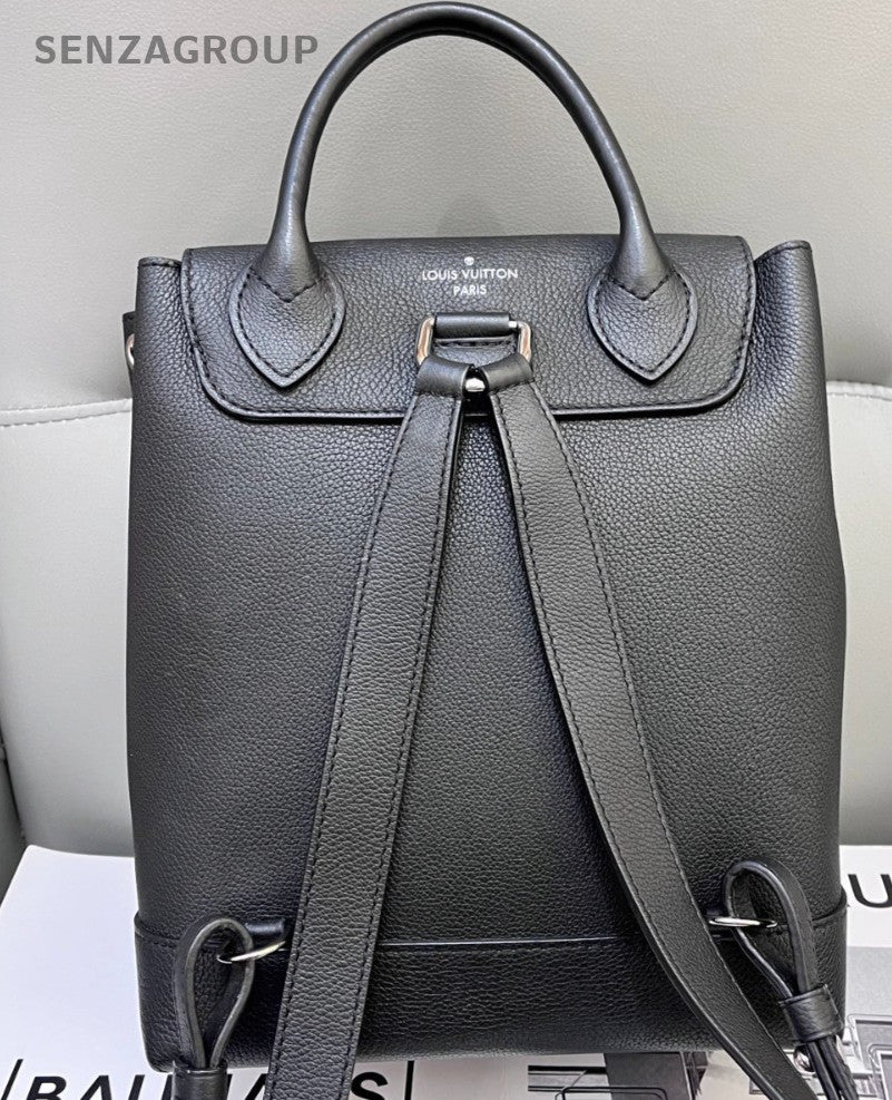 Louis Vuitton lockme Calfskin Backpack Shoulder Bag Black
