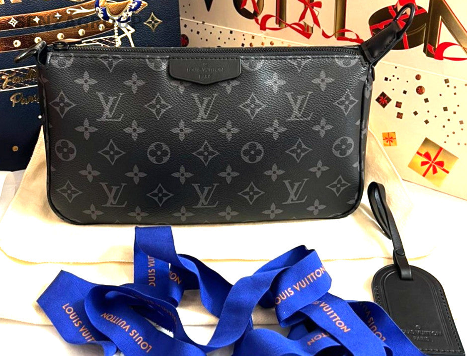 Louis Vuitton Monogram Black Metis Shoulder bag Crossbody CHIP VERSION
