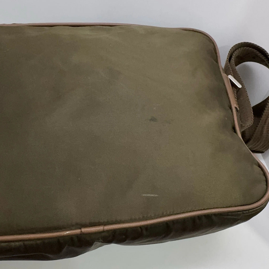 PRADA Nylon Military Green Camera Shoulder Crossbody Bag For Women