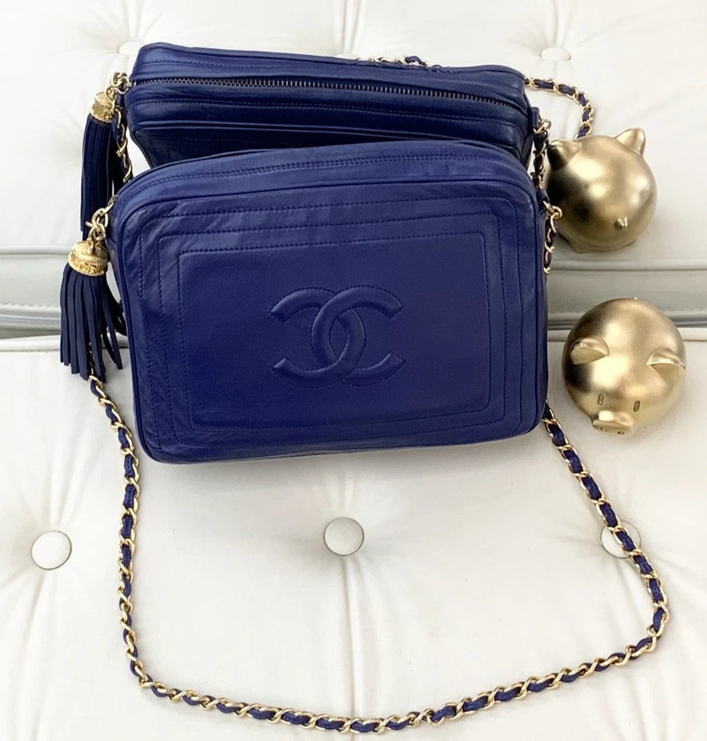 Chanel Tassel Calfskin Chain Camera Bag Shoulder Bag Crossbody Bag Women S