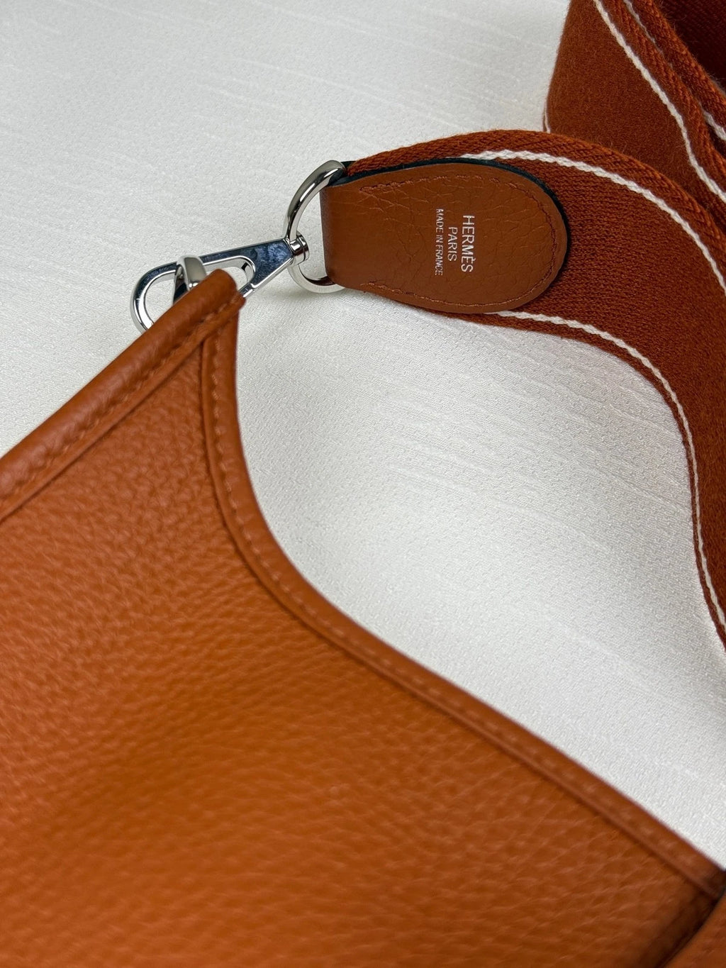 Hermes Evelyne Brown TC Leather Silver Hardware Shoulder Bag For Women
