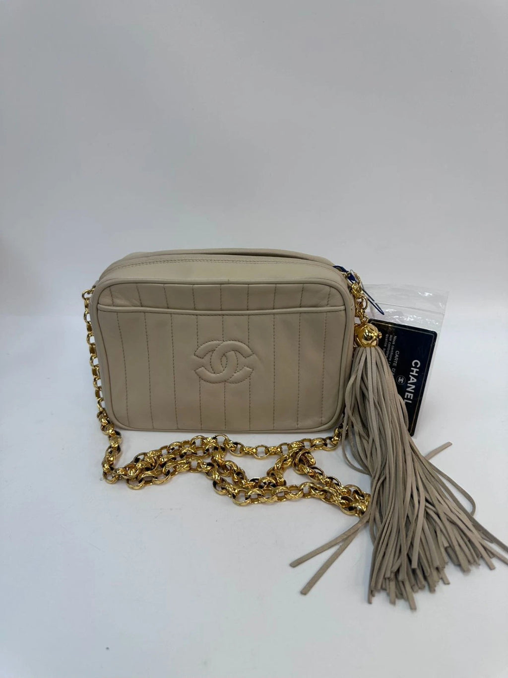 SJ0001 Vintage Quilted Lambskin Camera Bag with Tassel WZ00007 [Z]