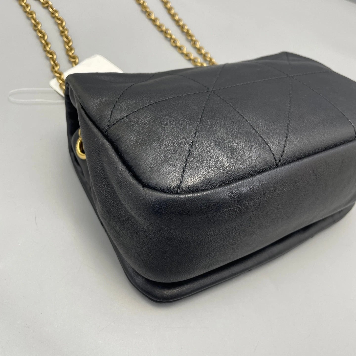 YSL Jamie Lambskin Chain Shoulder Bag Black Gold For Women