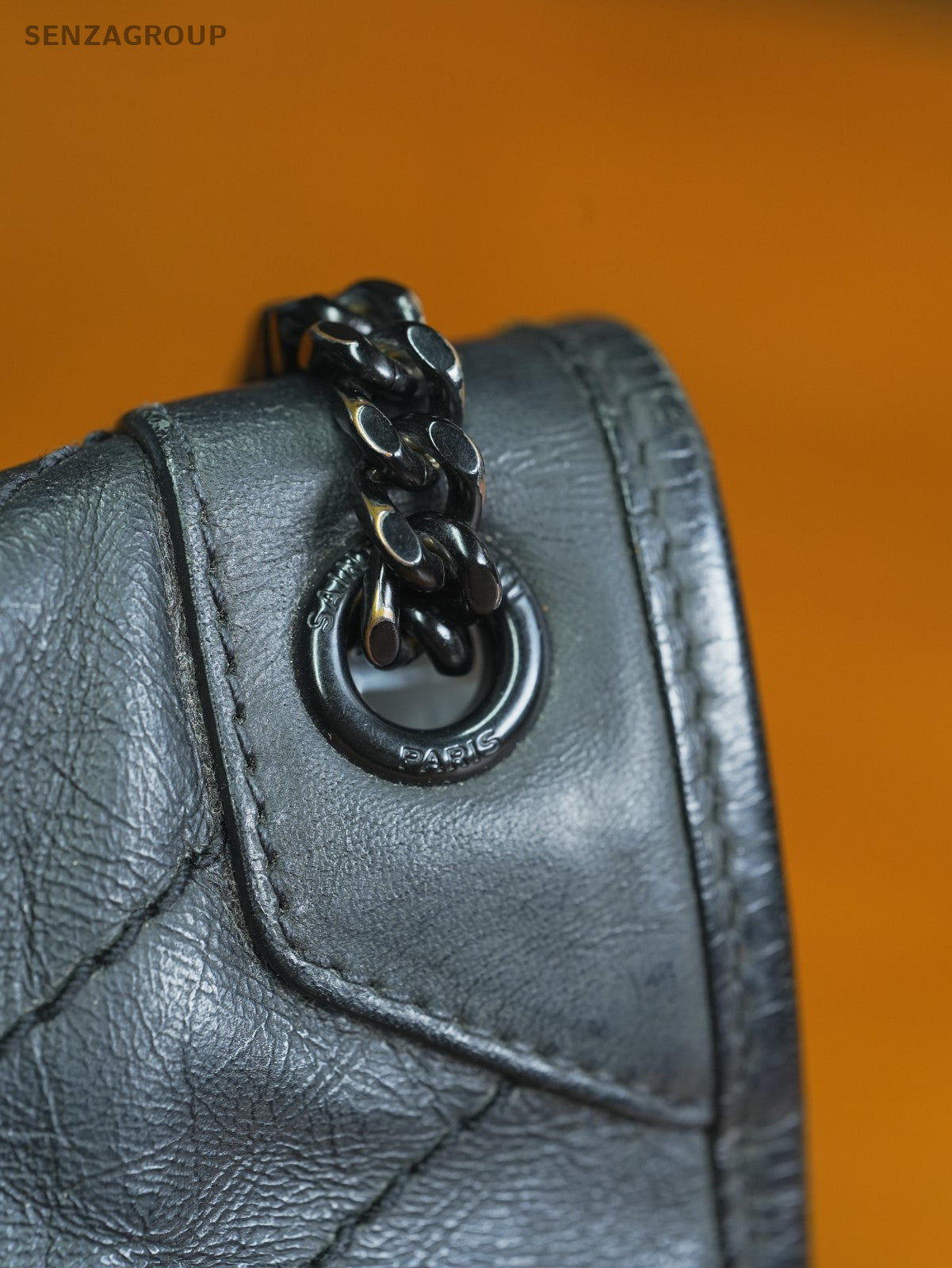 Saint Laurent YSL Niki medium Black Leather Shoulder Crossbody bag
