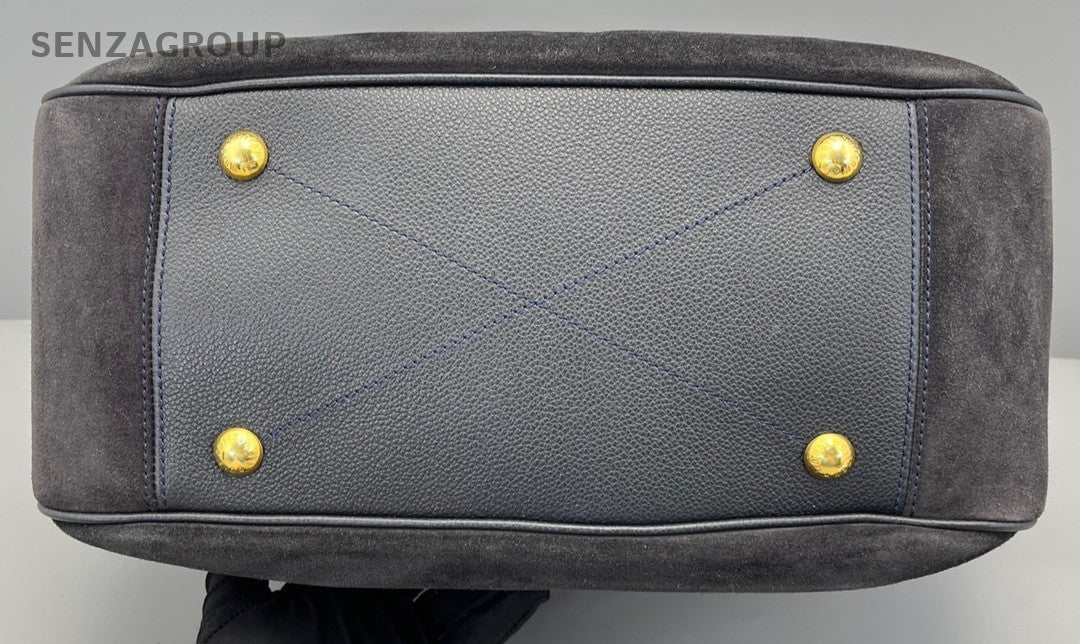 Louis Vuitton Sally Monogram Empreinte Suede tote Top Handle Black Gold