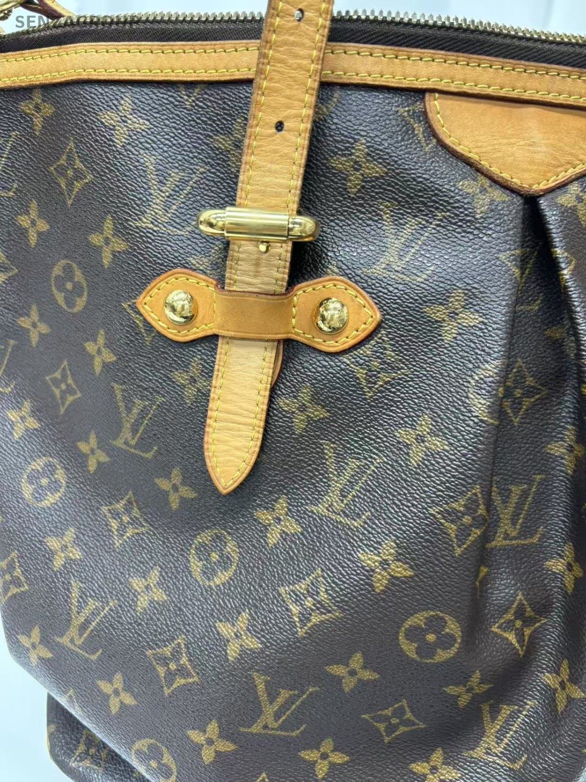 Louis Vuitton Monogram Palermo GM 2way Shoulder bag tote Brown