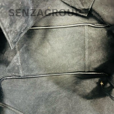 YSL Saint Laurent Black Gold Bea Tote Shoulder Bag Classic Women's