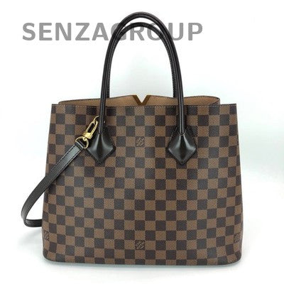 Louis Vuitton Kensington Damier Ebene Shoulder Bag Gold Hardware