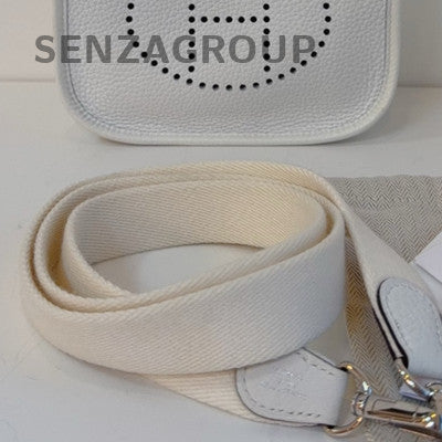 Hermes Evelyne Mini Bag Silver White - Classic Women Shoulder Crossbody Bag