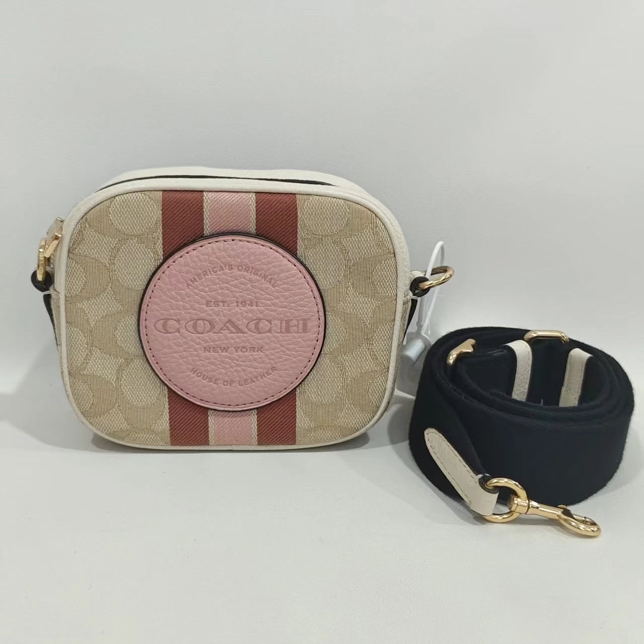 Coach Beige Canvas Shoulder Bag For Women