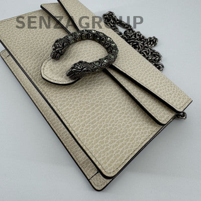 Gucci Dionysus Mini Chain Shoulder Bag Silver Classic Women's