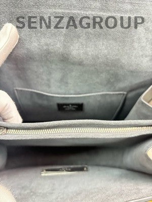 Louis Vuitton Dauphine MM Grey Denim & Leather Shoulder Bag Women's