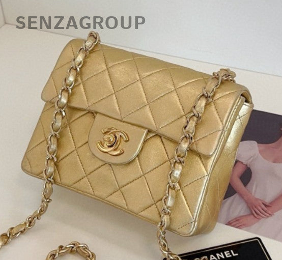 Chanel Classic Flap Chain Shoulder Bag Crossbody Gold Women Fashion Designer