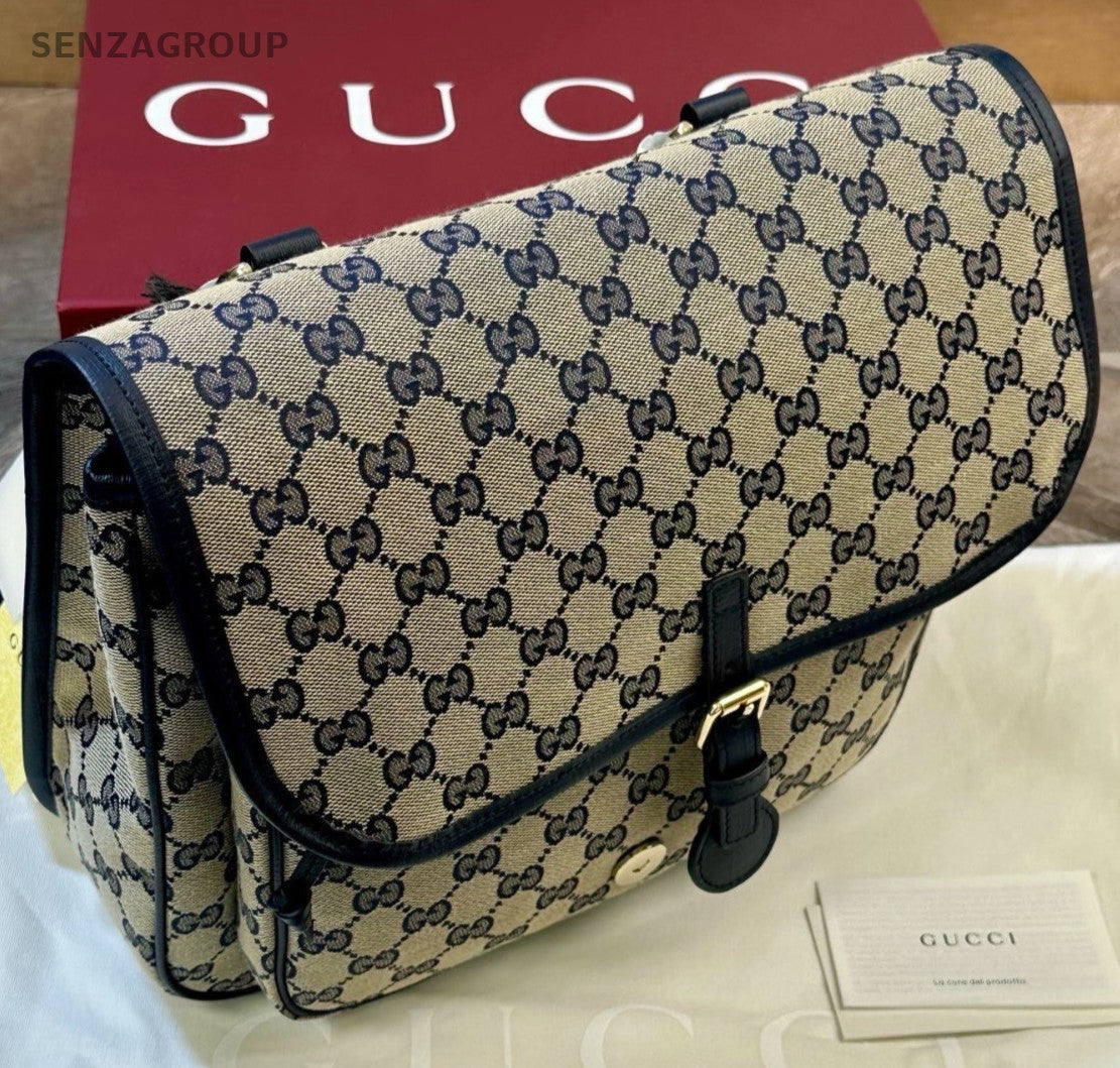 Gucci Ophidia 2Way Shoulder Bag Crossbody Blue Gold Unisex Adults Classic